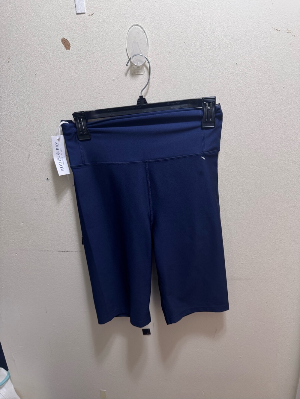 Addison Bay Deep Navy High-Rise Bike Shorts size small new w/tags